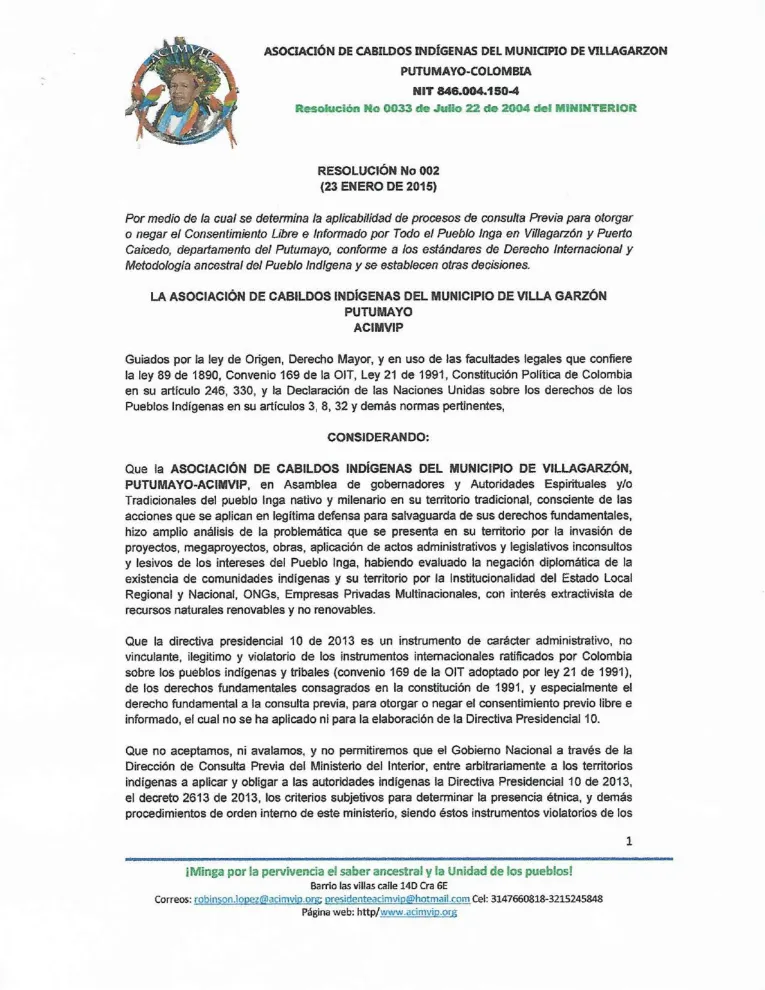 Document cover