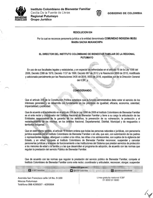 Portada: Resolución 634 de 2022